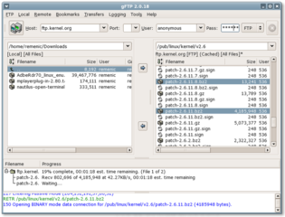X/GTK+ FTP client