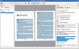 Graphical GTK+ front-end to tesseract-ocr