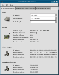 IP calculator for GNOME desktop environment