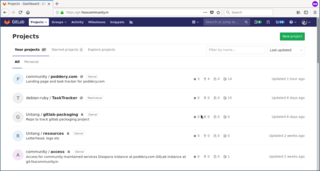 gitlab home page