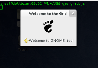 gjs runs javascript gtk program