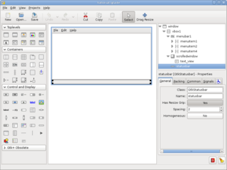 GTK+ User Interface Builder
