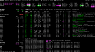 Curses-based monitoring tool