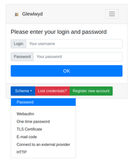 Experimental Single-Sign-On server with multiple factor authentication