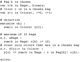 GNU MathProg