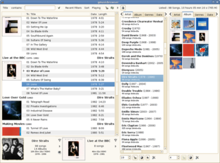 graphical jukebox for large music collections