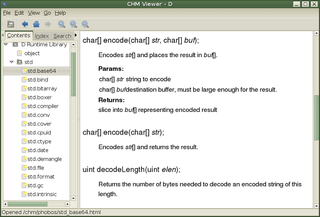 CHM file viewer for GNOME