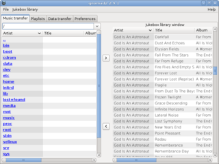 Manage a Creative Labs Nomad Jukebox