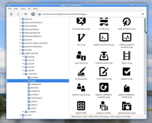 High Contrast GTK+ 2 theme and icons