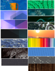 Set of backgrounds packaged with the GNOME desktop