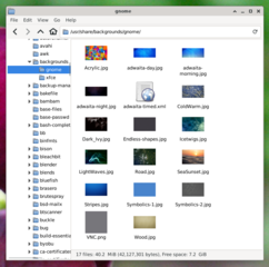 Set of backgrounds packaged with the GNOME desktop