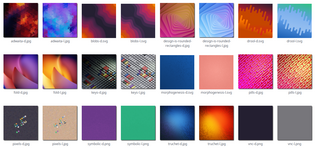 Set of backgrounds packaged with the GNOME desktop