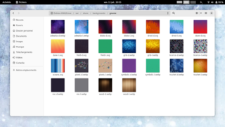 Set of backgrounds packaged with the GNOME desktop