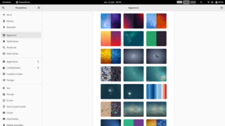 Set of backgrounds packaged with the GNOME desktop
