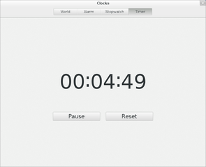 Simple GNOME app with stopwatch, timer, and world clock support