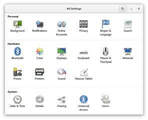 The gnome-control-center 3.18 en