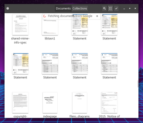 Gnome-Documents works hand in hand with Gnome-Online-Accounts