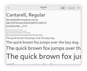 font viewer for GNOME