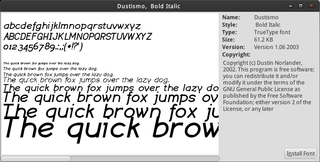 font viewer for GNOME