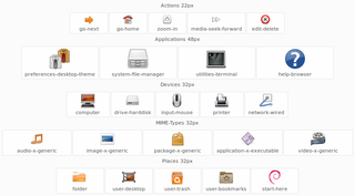 freedesktop iconnames