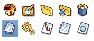 Cartoon-style SVG icon theme based on Gartoon