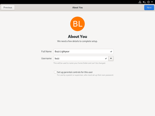 Initial GNOME system setup helper