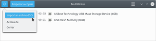 Grabación ISO en 2 USB - seleccionar archivo ISO.