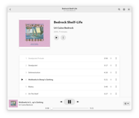 Music playing app for the GNOME Desktop