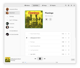 Music playing app for the GNOME Desktop