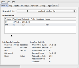 network information tool for GNOME