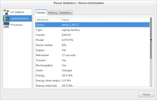 power management tool for the GNOME desktop