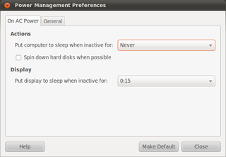 power management tool for the GNOME desktop