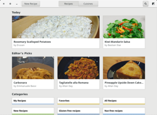 Recipe application for GNOME