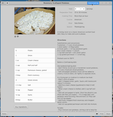 Recipe application for GNOME