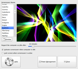 Screensaver and screen lock formerly used in GNOME