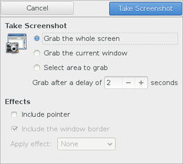 gnome-screenshot --interactive