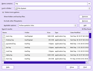 GNOME tool to search files