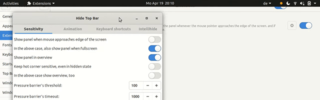 GNOME shell automatic topbar hider