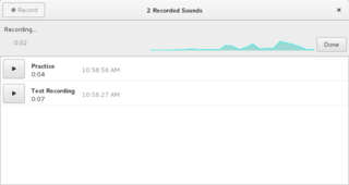simple and modern sound recorder for GNOME