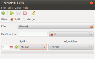 GNOME Split - File splitter for GNOME desktop