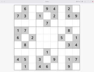 Sudoku puzzle game for GNOME