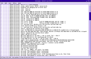 system log viewer for GNOME