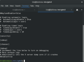 GNOME terminal emulator application