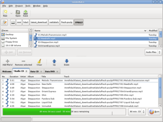 application for CD/DVD creation in the GNOME desktop