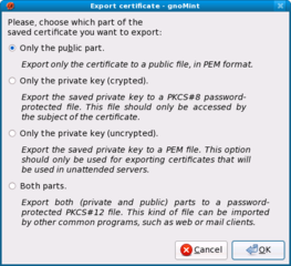 X.509 Certification Authority management tool for GNOME