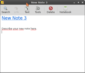 desktop note taking program using Wiki style links