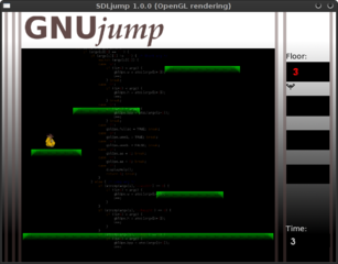 platform game where you have to jump up to survive