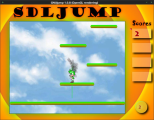 platform game where you have to jump up to survive