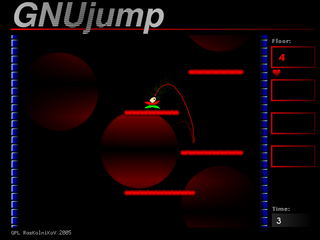 platform game where you have to jump up to survive