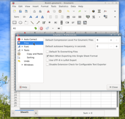 spreadsheet application for GNOME - main program